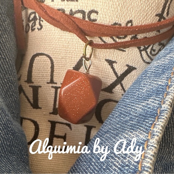 Alquimia Goldstone Brown Pendant Necklace - Picture 1 of 1